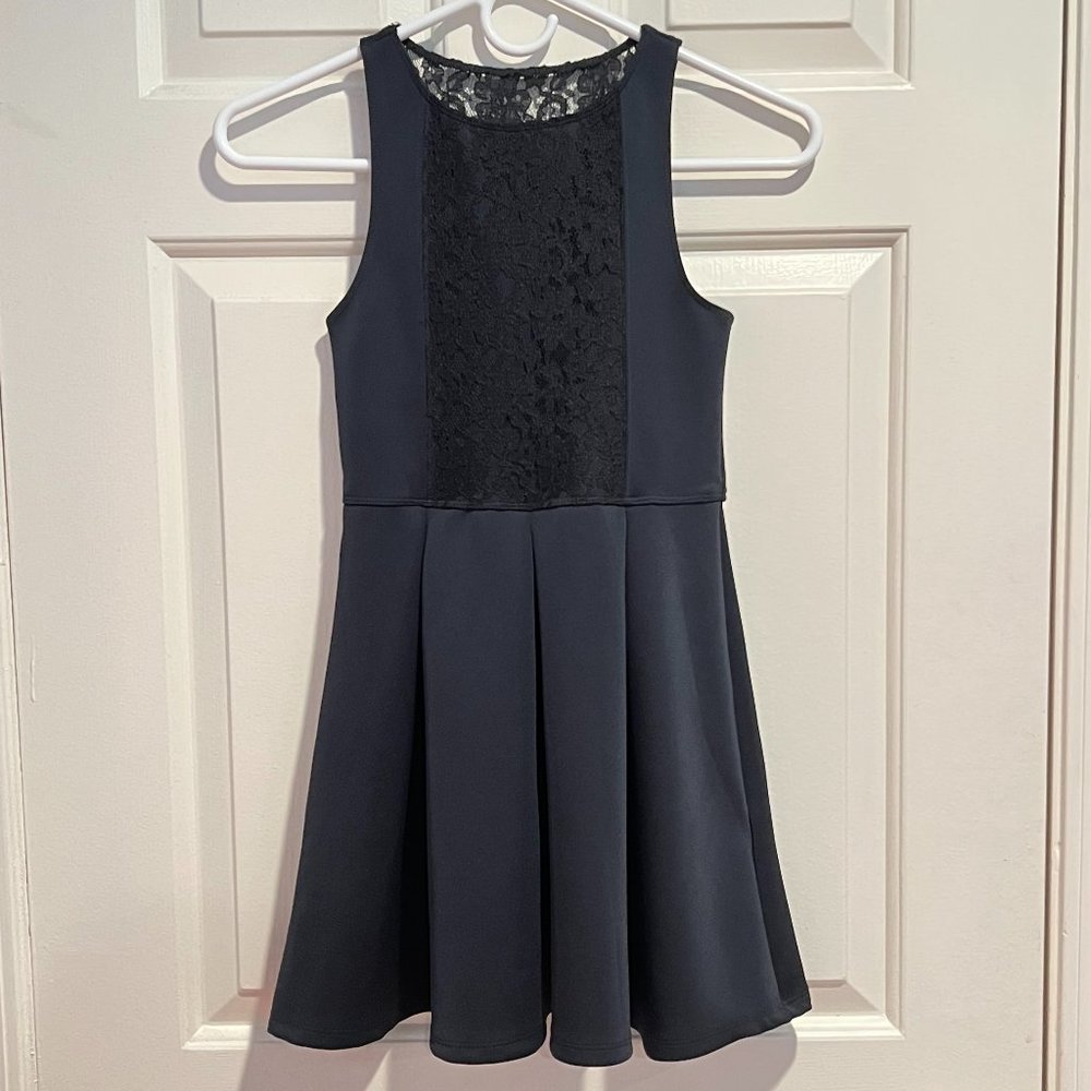 Abercrombie Kids Black Dress with Lace and Bows (BRAND NEW)